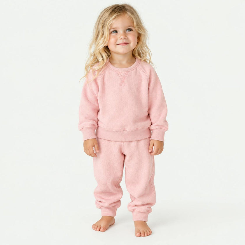 Sherpa Raglan Sweatshirt + Jogger Set