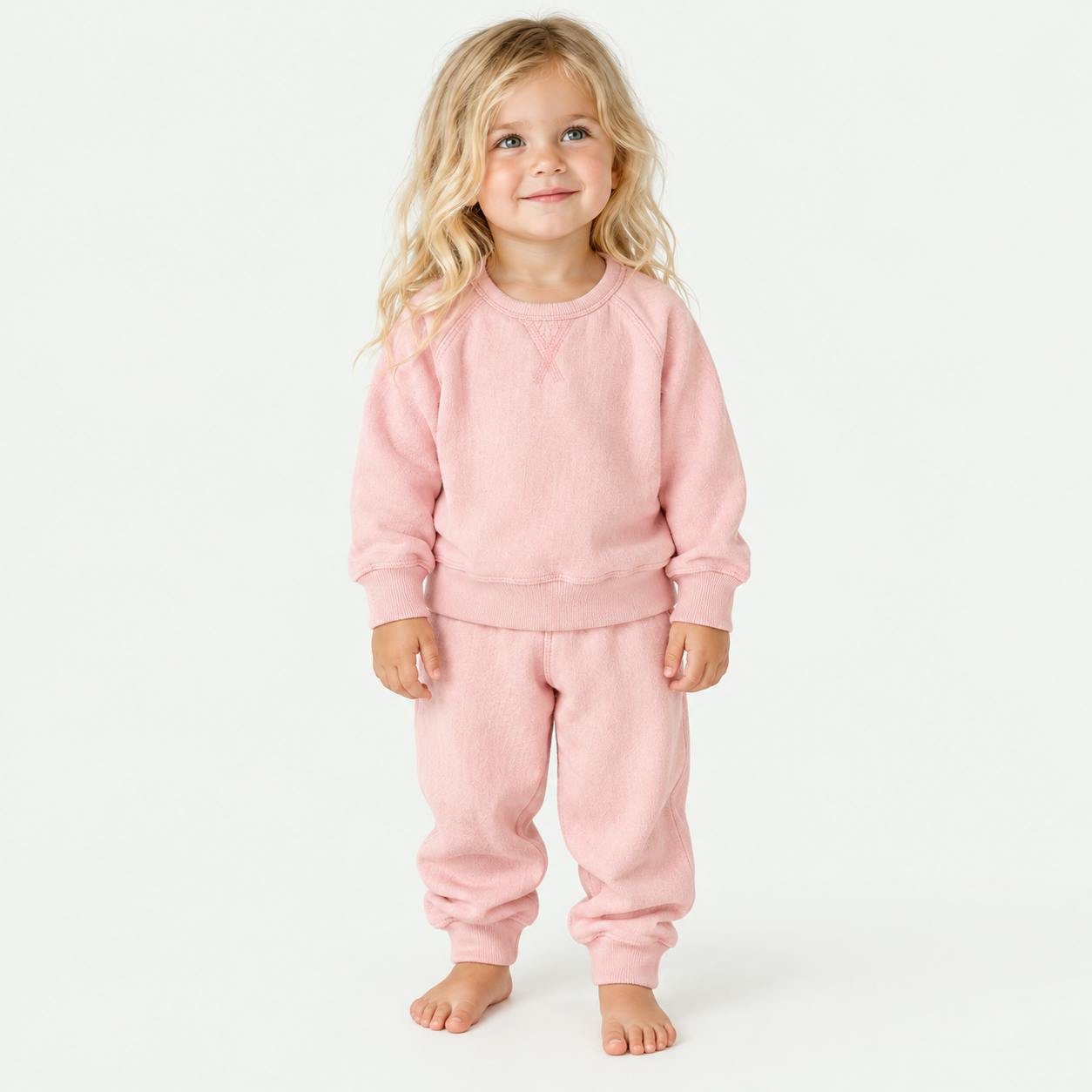 Sherpa Raglan Sweatshirt + Jogger Set