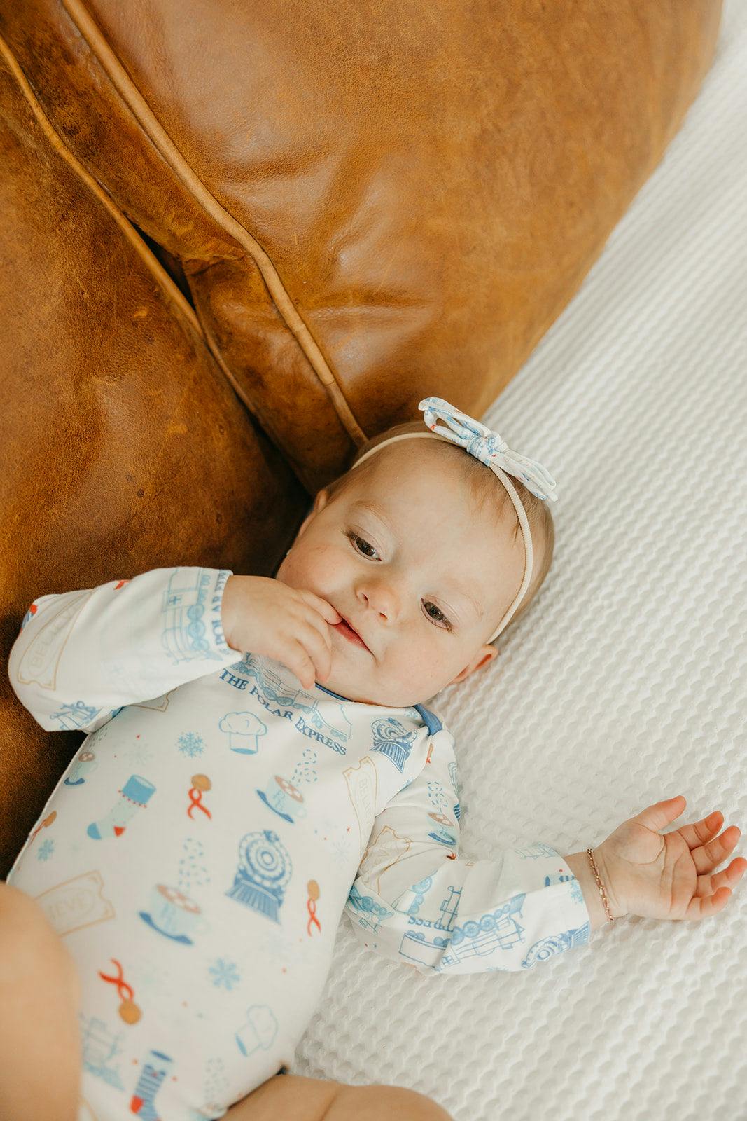 Ribbon Baby Bow - The Polar Express