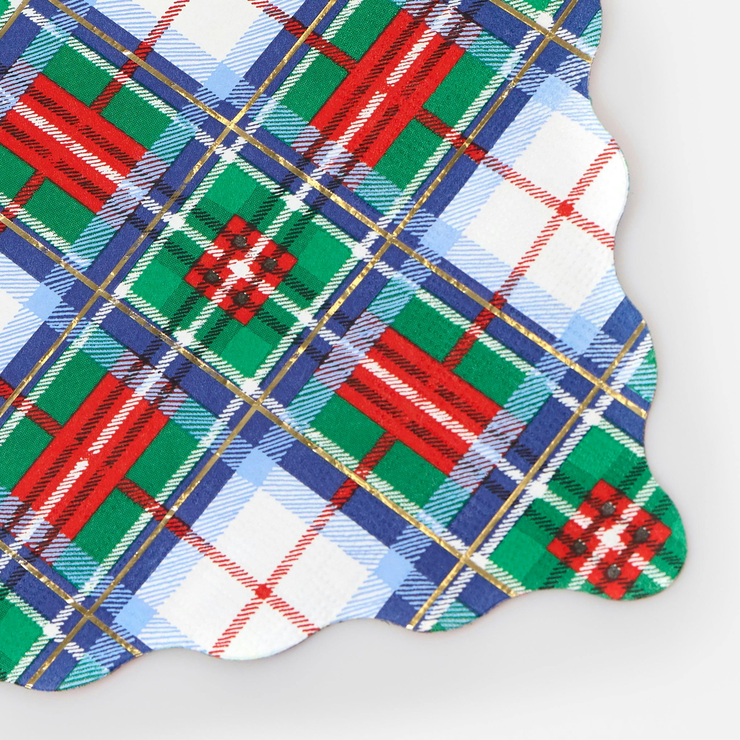 Plaid Mix Large Napkins
