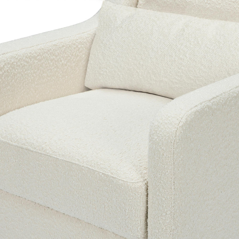 Adrian Swivel Glider with Storage Ottoman