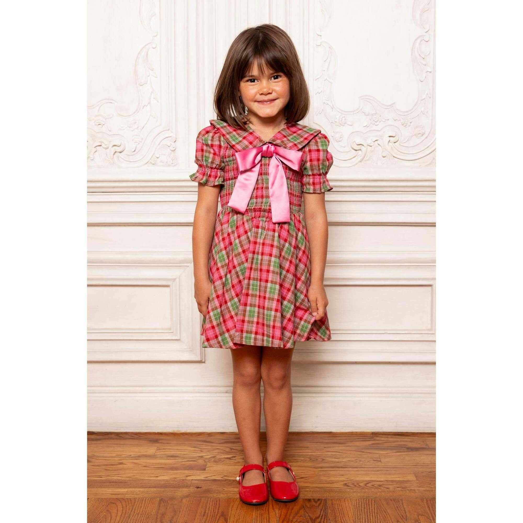 Mini Alice Dress in Rosewood Tartan