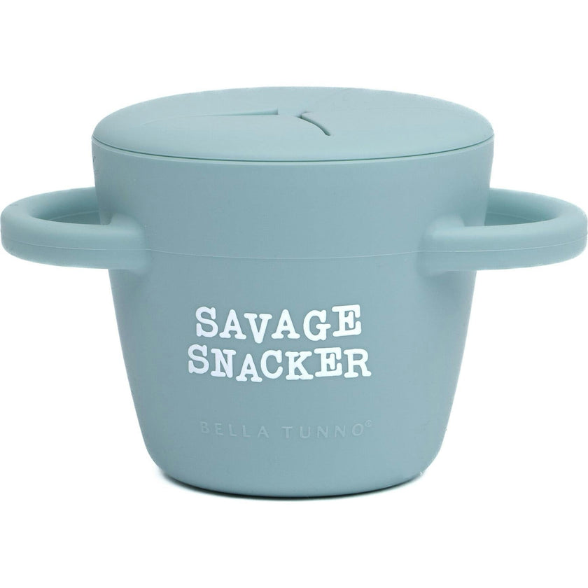 Savage Snacker Happy Silicon Snacker Cup With Lid