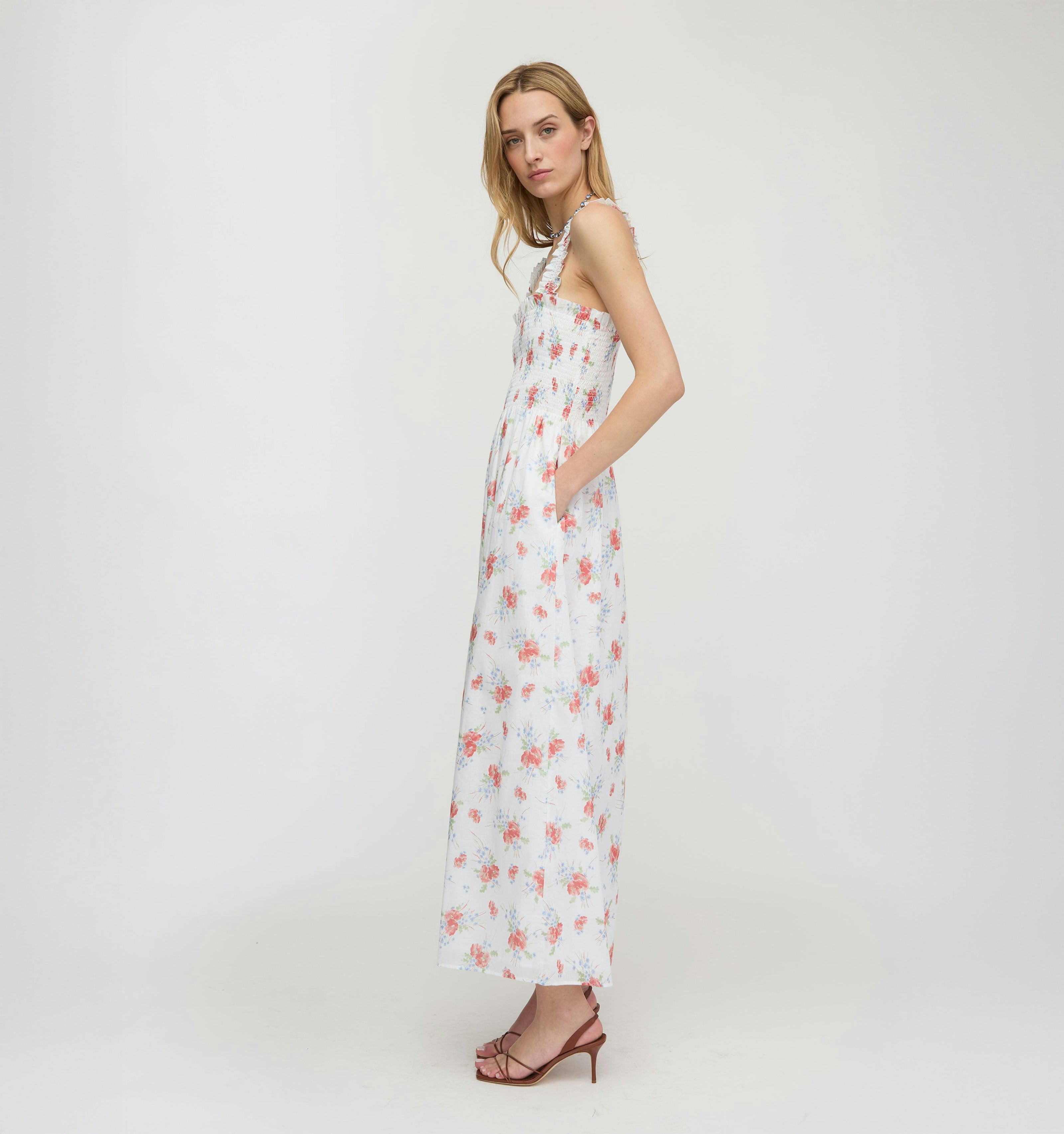 The Ashlyn Nap Dress - Sunburst Blossoms