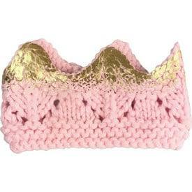 Aiden Hand-Knit Crown, Grey with Silver