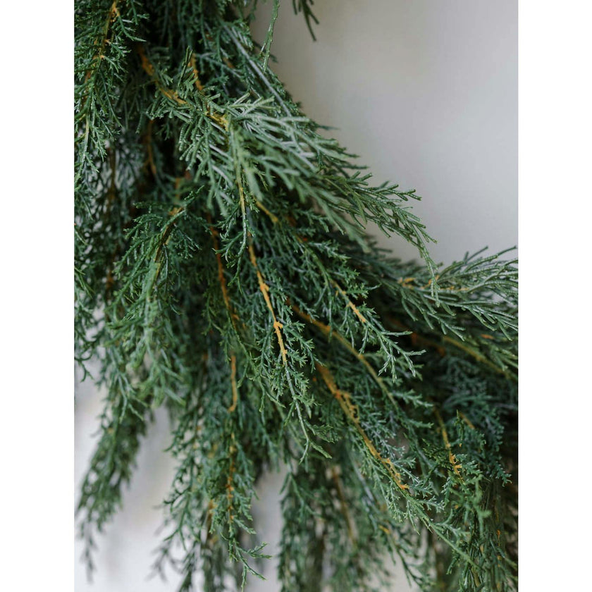 30" Faux Evergreen Cedar Wreath