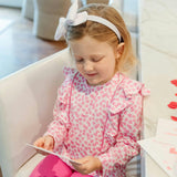 Olive Set Girls' Legging Set - Confetti Hearts Pink