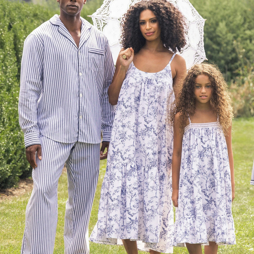 Girl's Twill Lily Nightgown in Timeless Toile