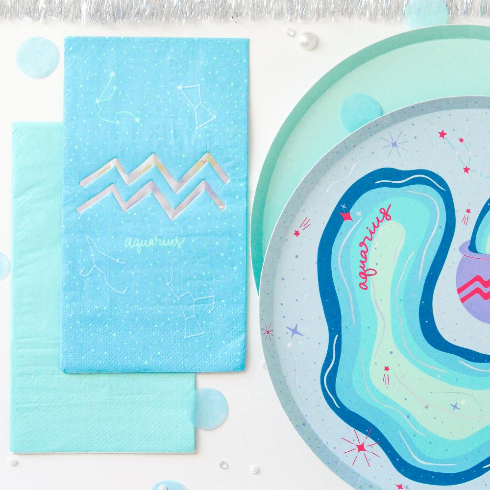 Zodiac Aquarius Guest Napkins