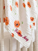 Organic Muslin Four-Layer Reversible Snug Blanket