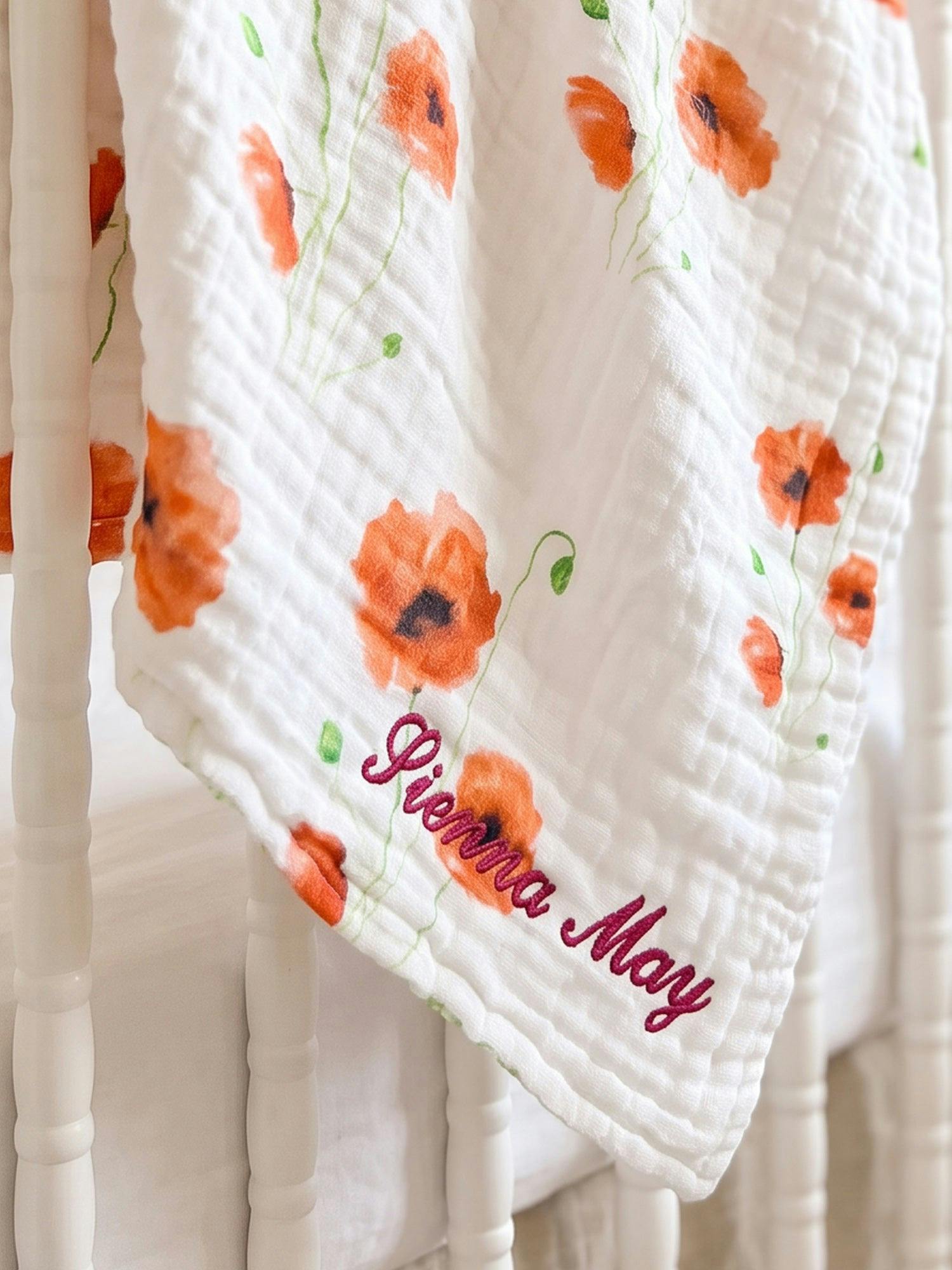 Organic Muslin Four-Layer Reversible Snug Blanket