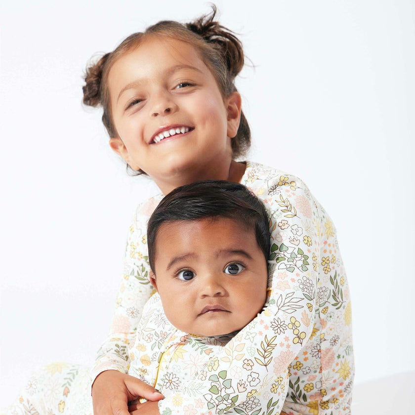 Fall Floral Bamboo Kids Pajamas
