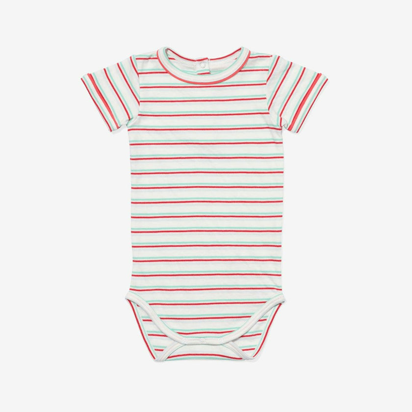 Willie One-piece, Turquoise Triple Stripe