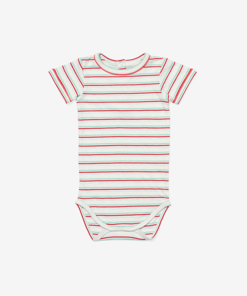Willie One-piece, Turquoise Triple Stripe