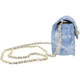 Tie-Dye Quilted Denim Handbag