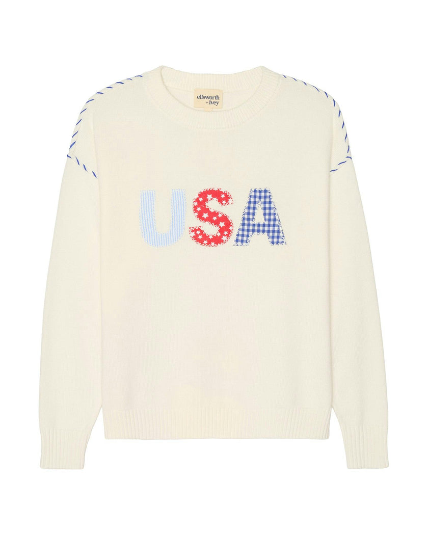 Riley Crew - USA Patchwork
