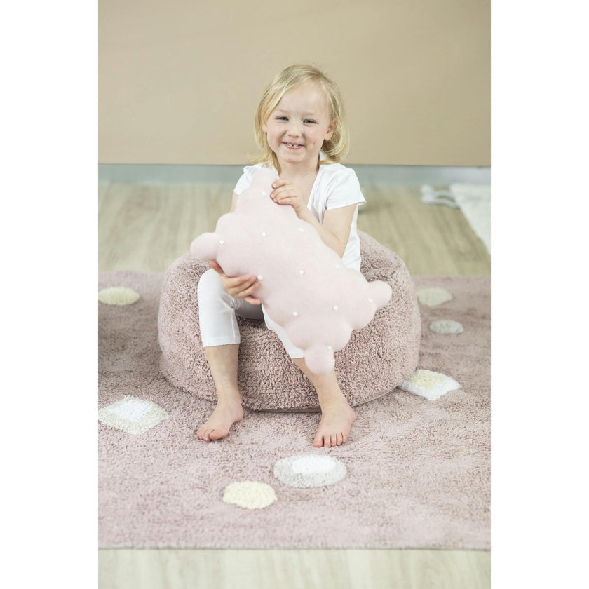Knitted Biscuit Cushion