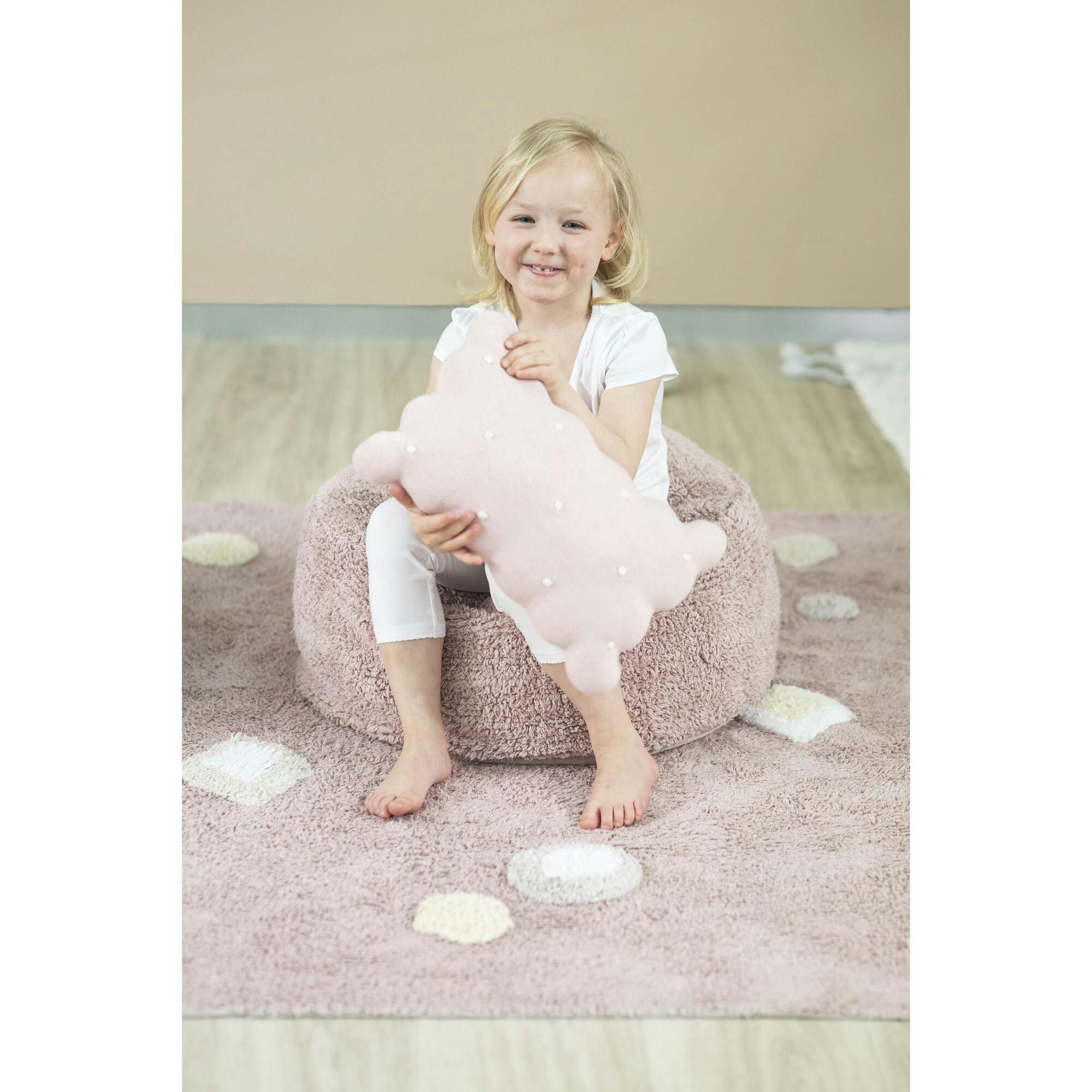 Knitted Biscuit Cushion