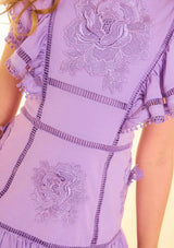 Carloyn Frill Cotton Mini Dress