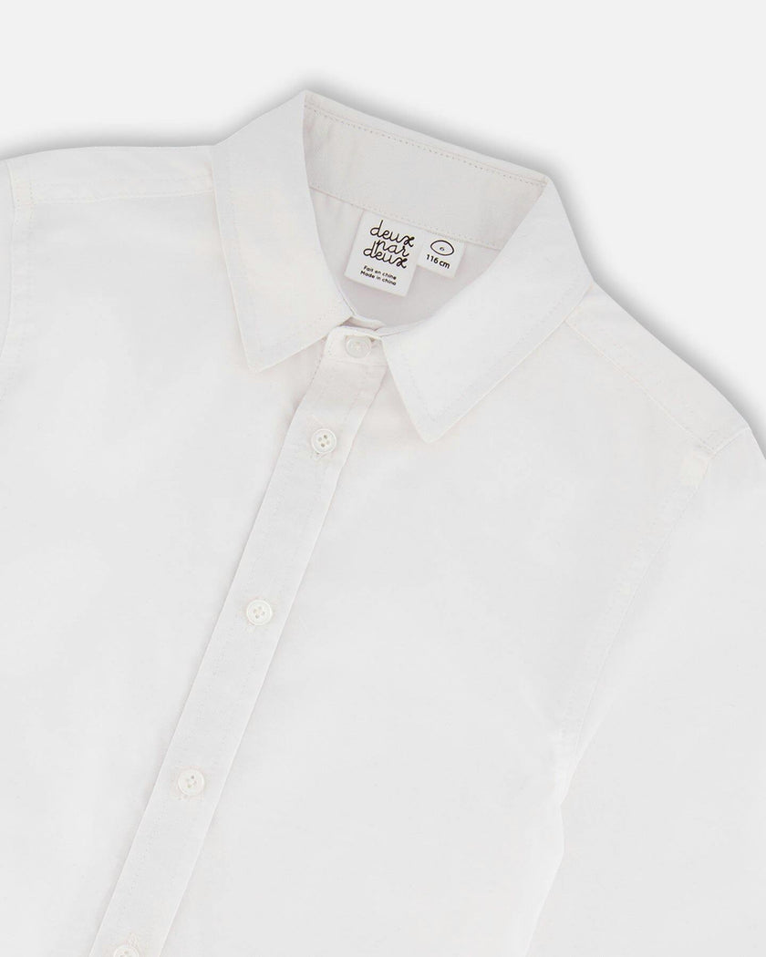 Long Sleeve Button Down Shirt White