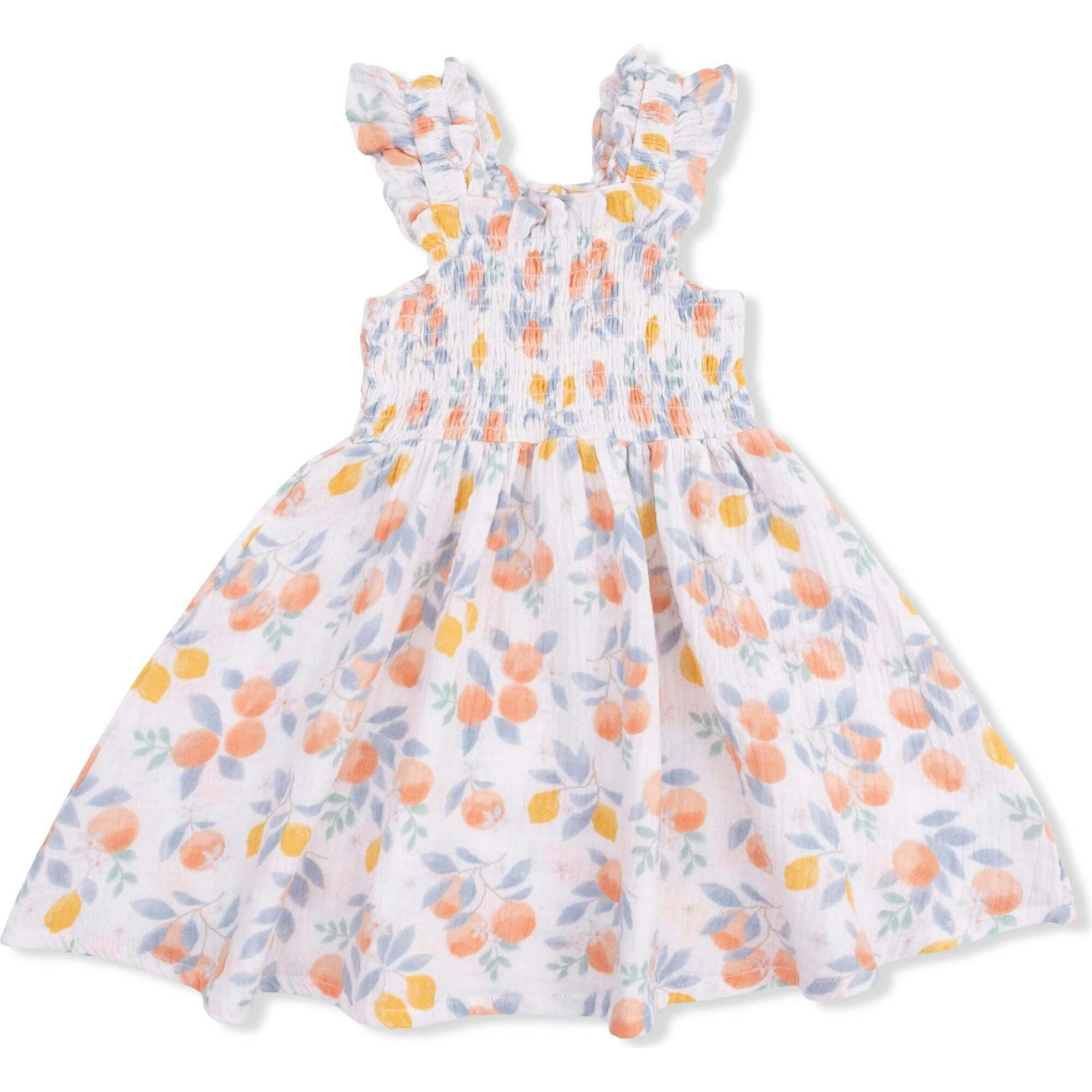 Citrus Floral - Smocked Sundress with Bloomer