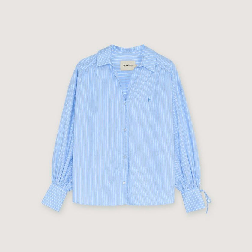 Aura Woman Shirt Vista Blue Stripes