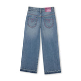 Blue Studded Denim Pants