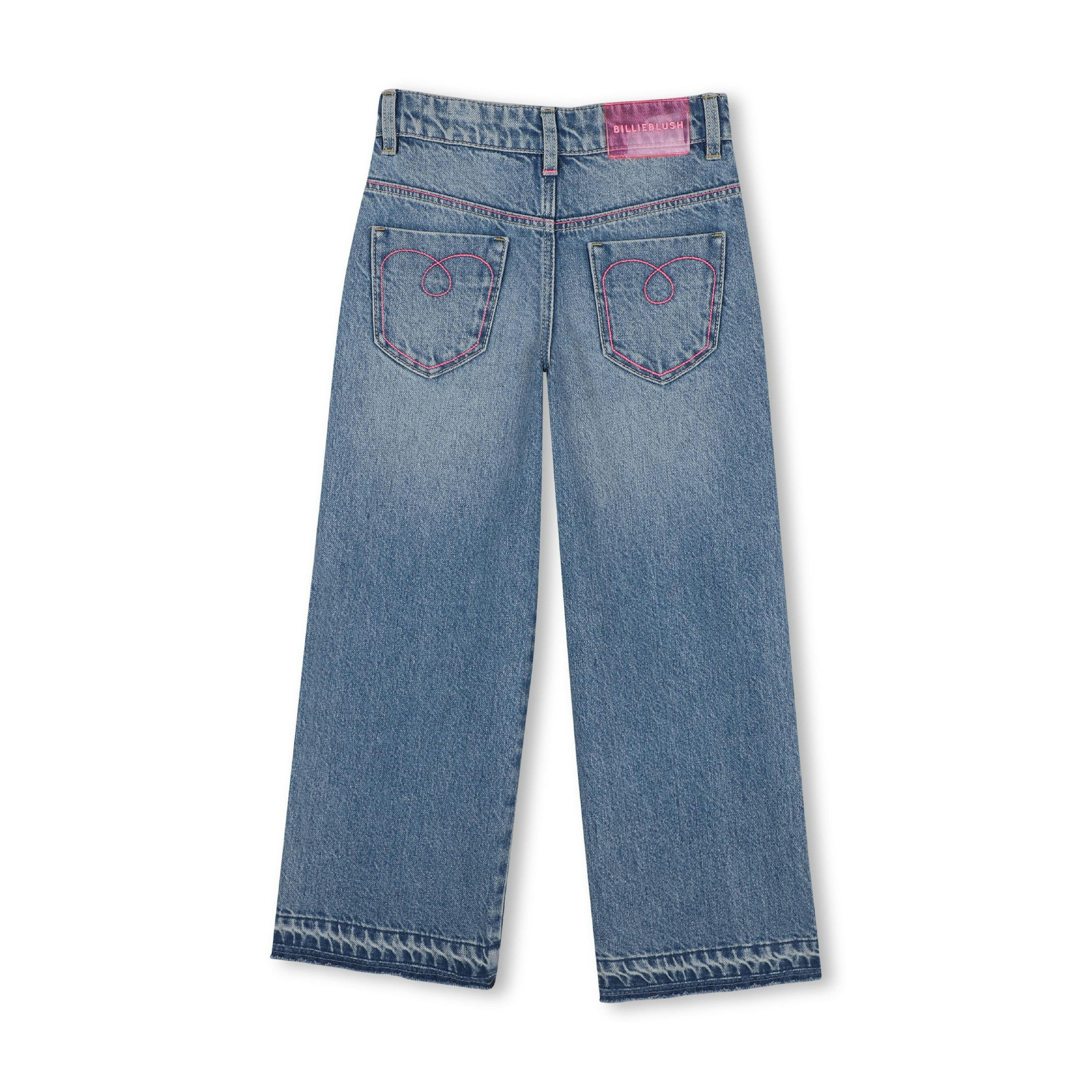 Blue Studded Denim Pants
