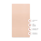 Crib Sheet in GOTS Certified Organic Brushed Cotton in Dusty Rose