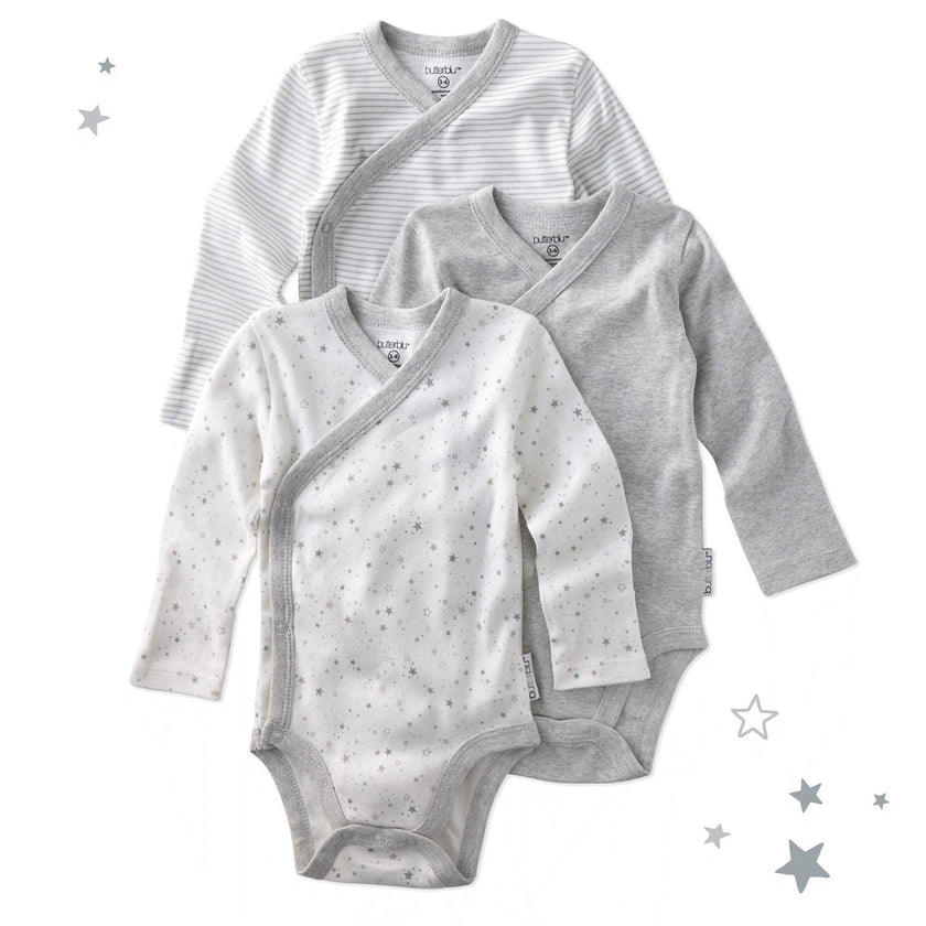 STERLING 3-Pack Side Snap Bodysuit