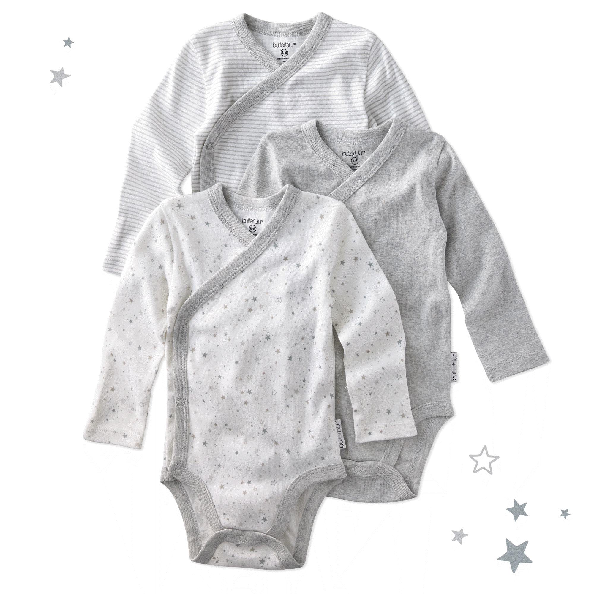 STERLING 3-Pack Side Snap Bodysuit