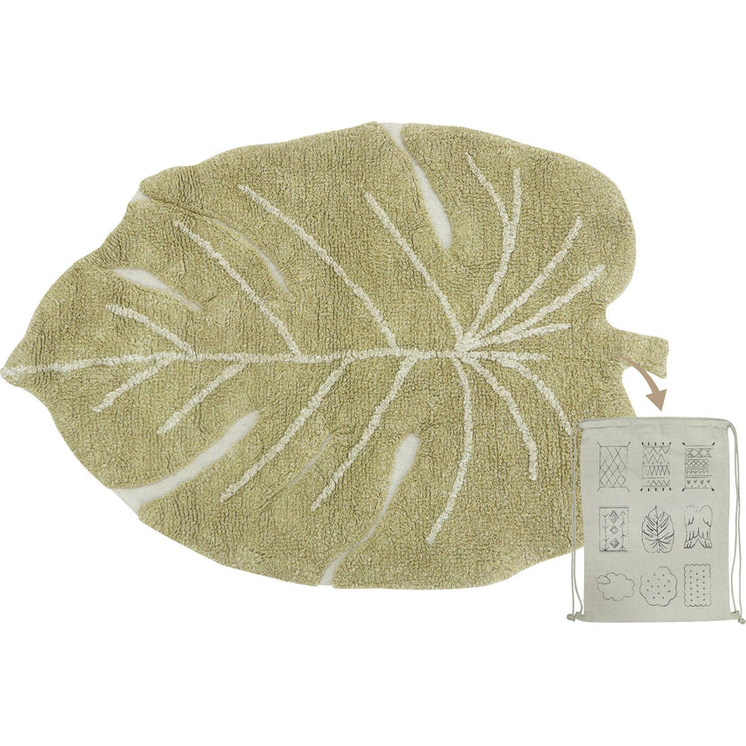 Mini Monstera Washable Rug