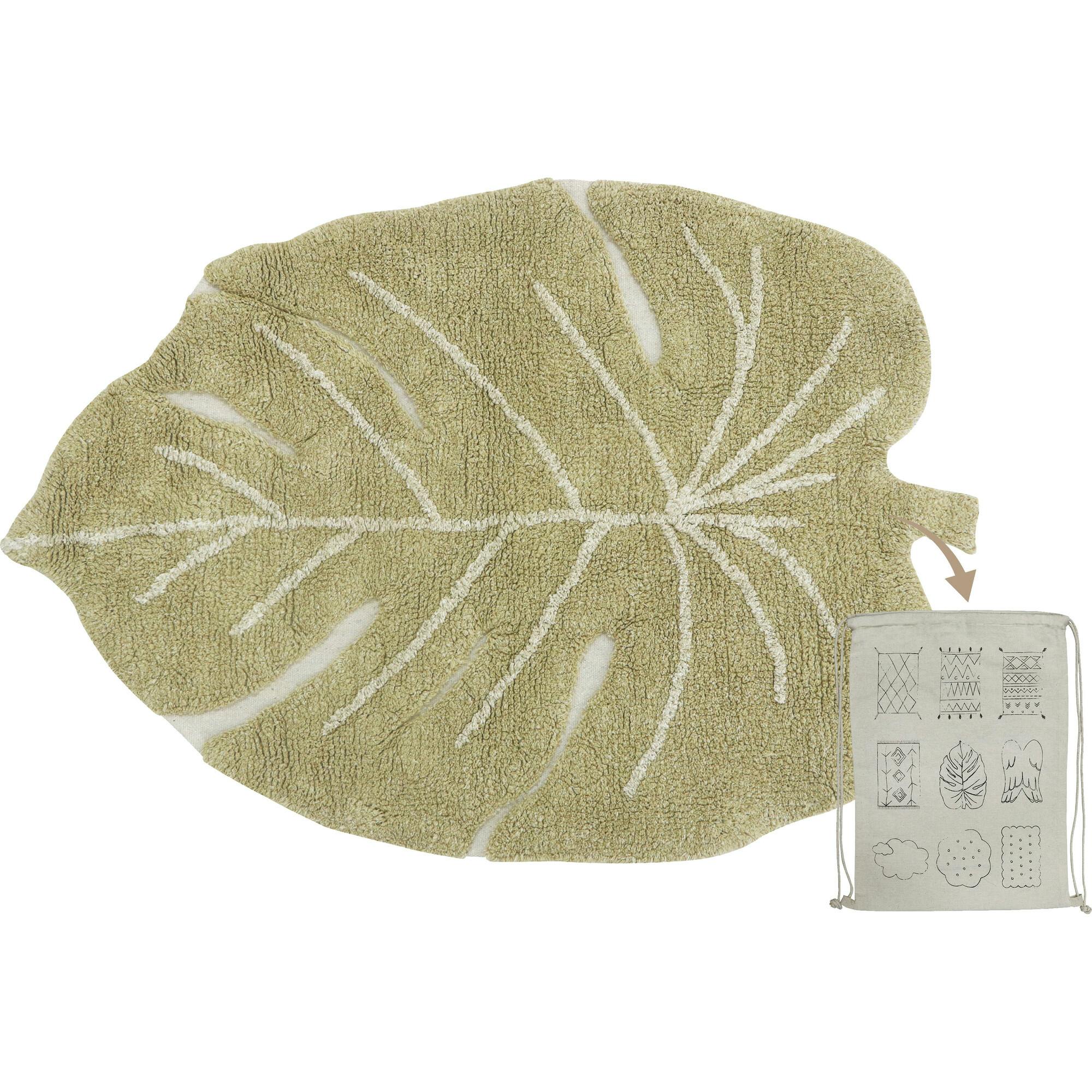 Mini Monstera Washable Rug