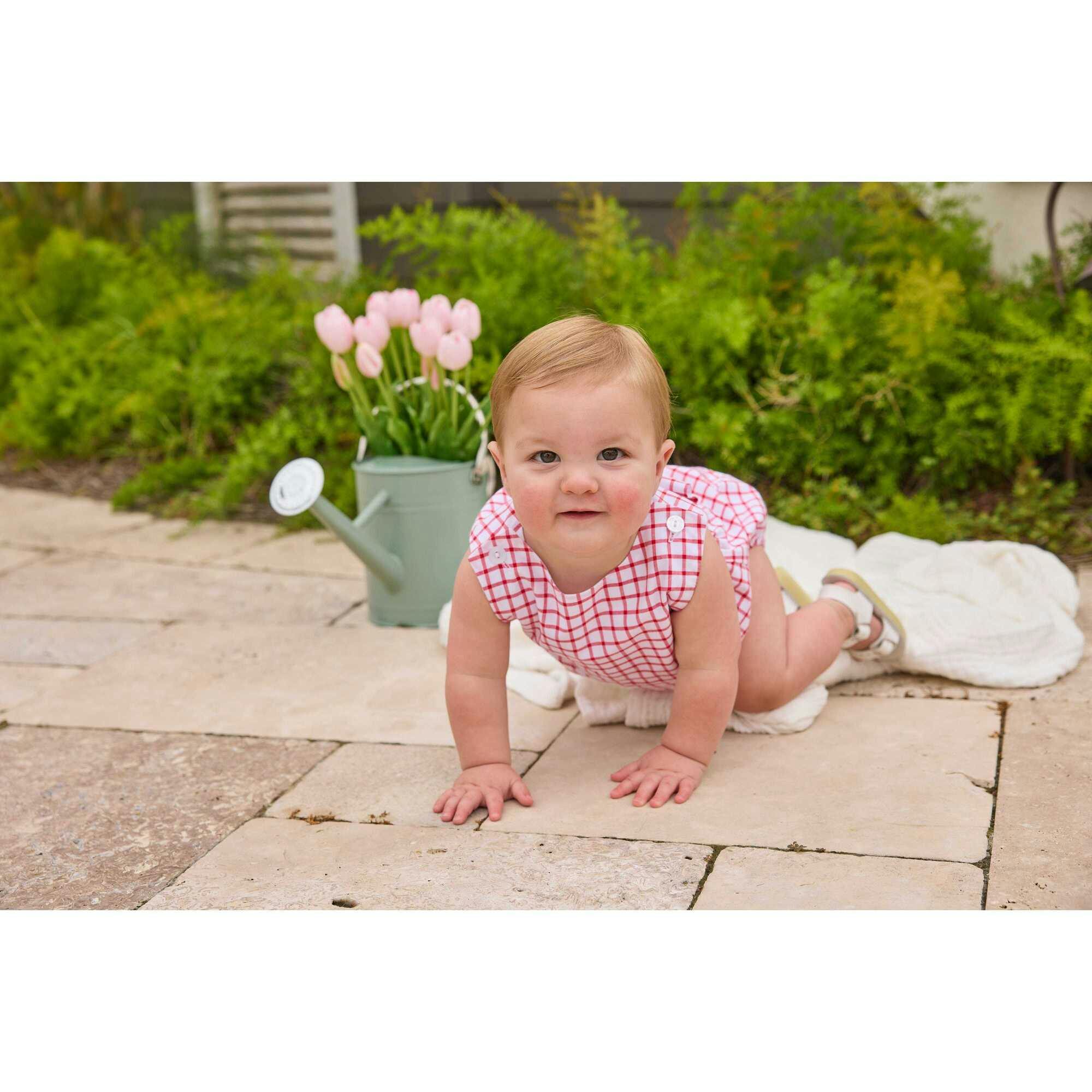 Louis Sunsuit - Red Windowpane