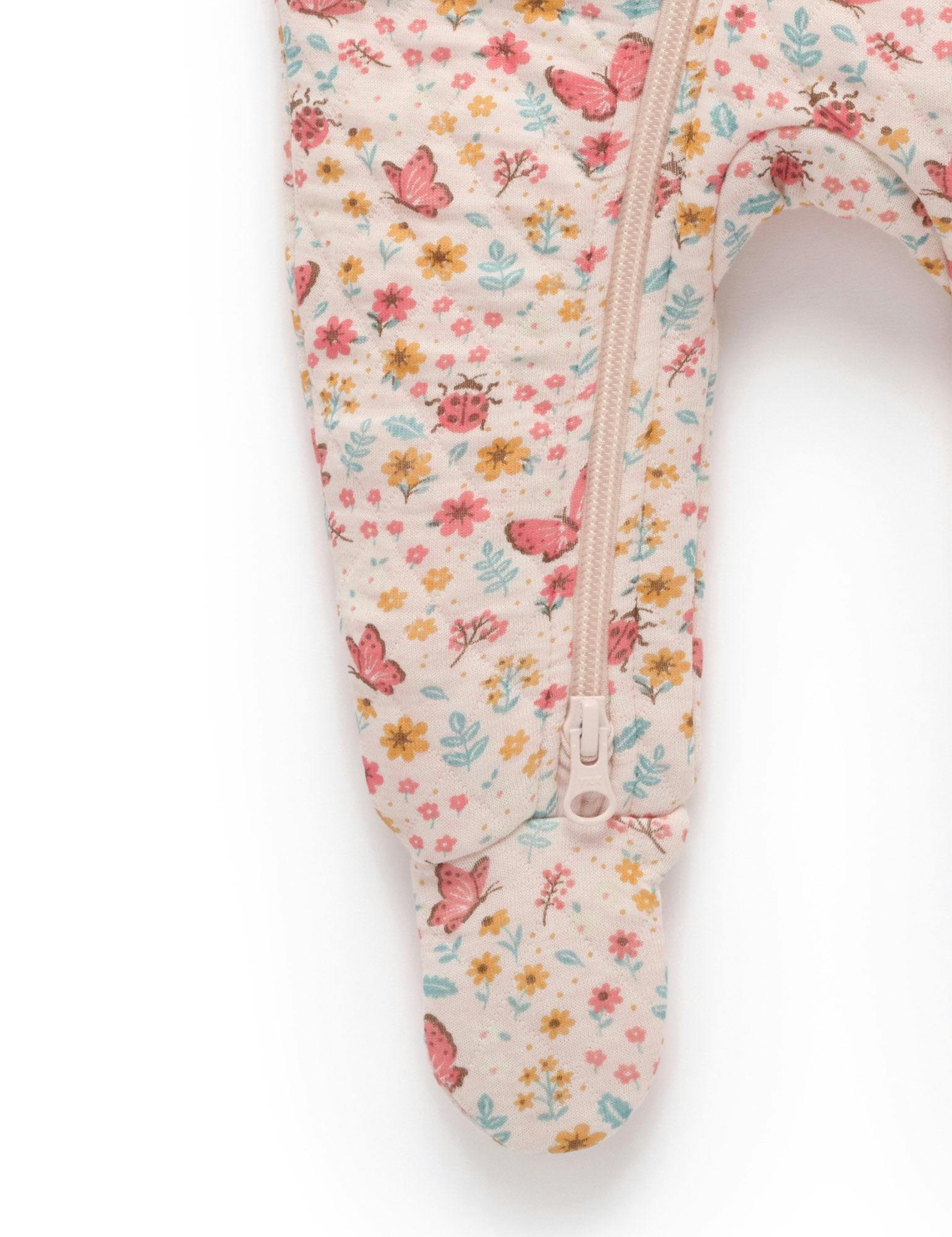 Quilted Growsuit Butterfly Print
