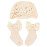 Beige Lace Bow Gift Set
