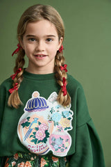 PORCELAIN SWEATSHIRT GREEN