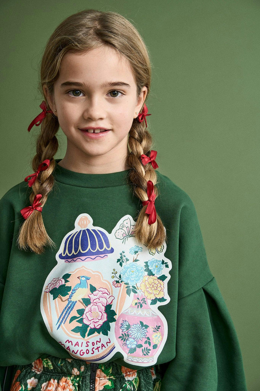 PORCELAIN SWEATSHIRT GREEN