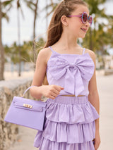 Haze Crystal Big Bow Set