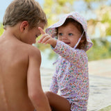 baby orchid floral sun hat