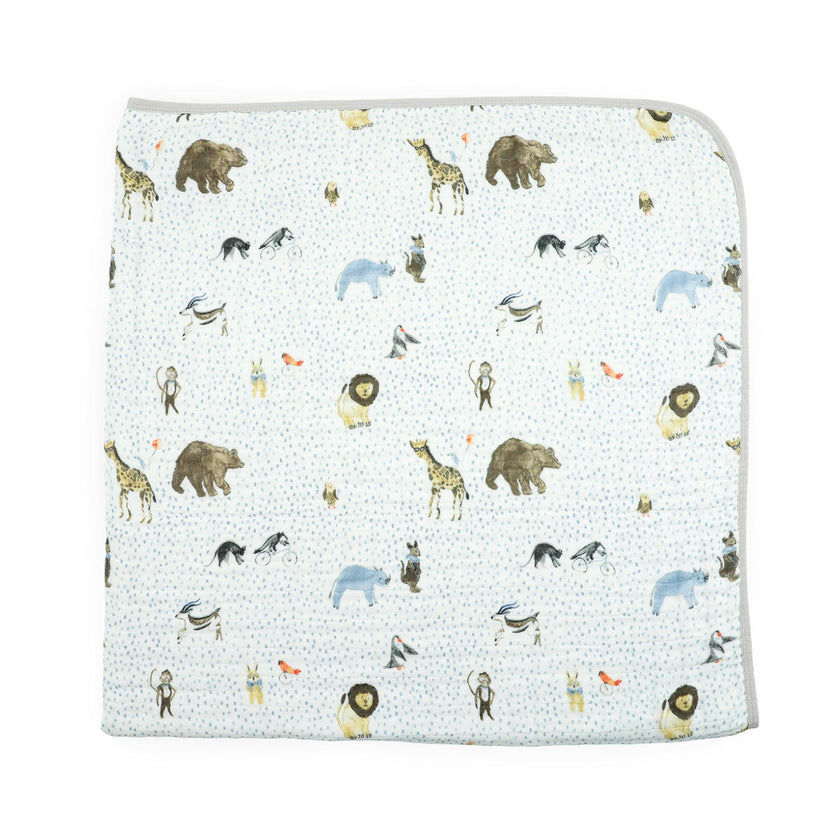 Original Cotton Muslin Quilt - Party Animals