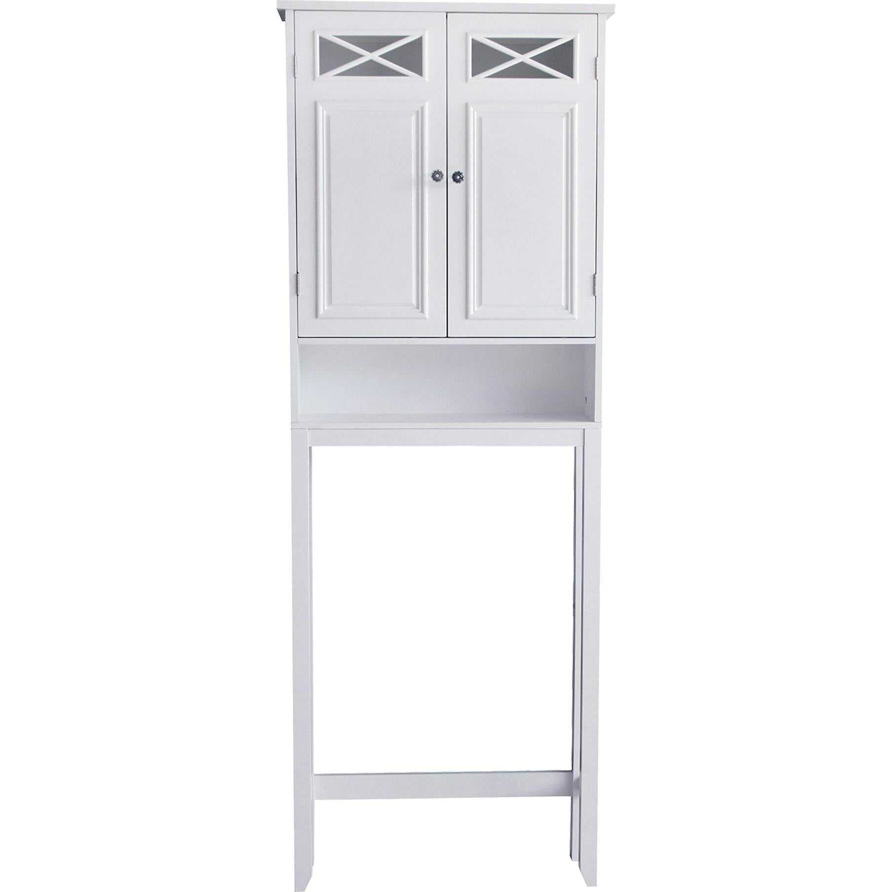 Dawson Wooden Space Saver with Cross Molding and 2 Doors