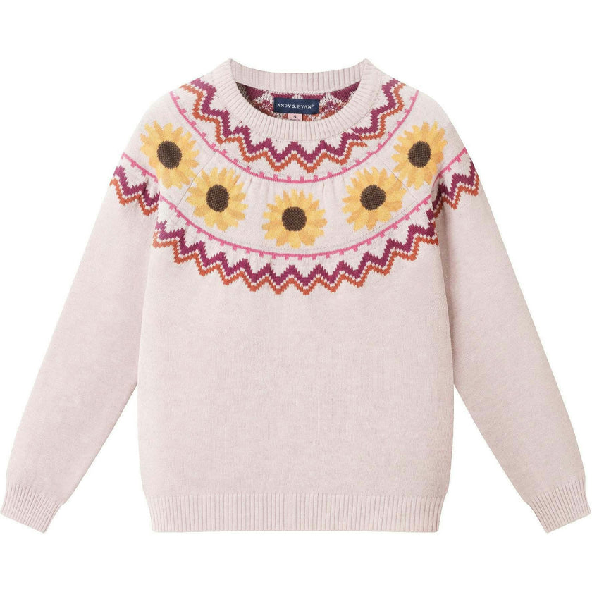 Kids Fair Isle Sweater W/Flare Legging Set