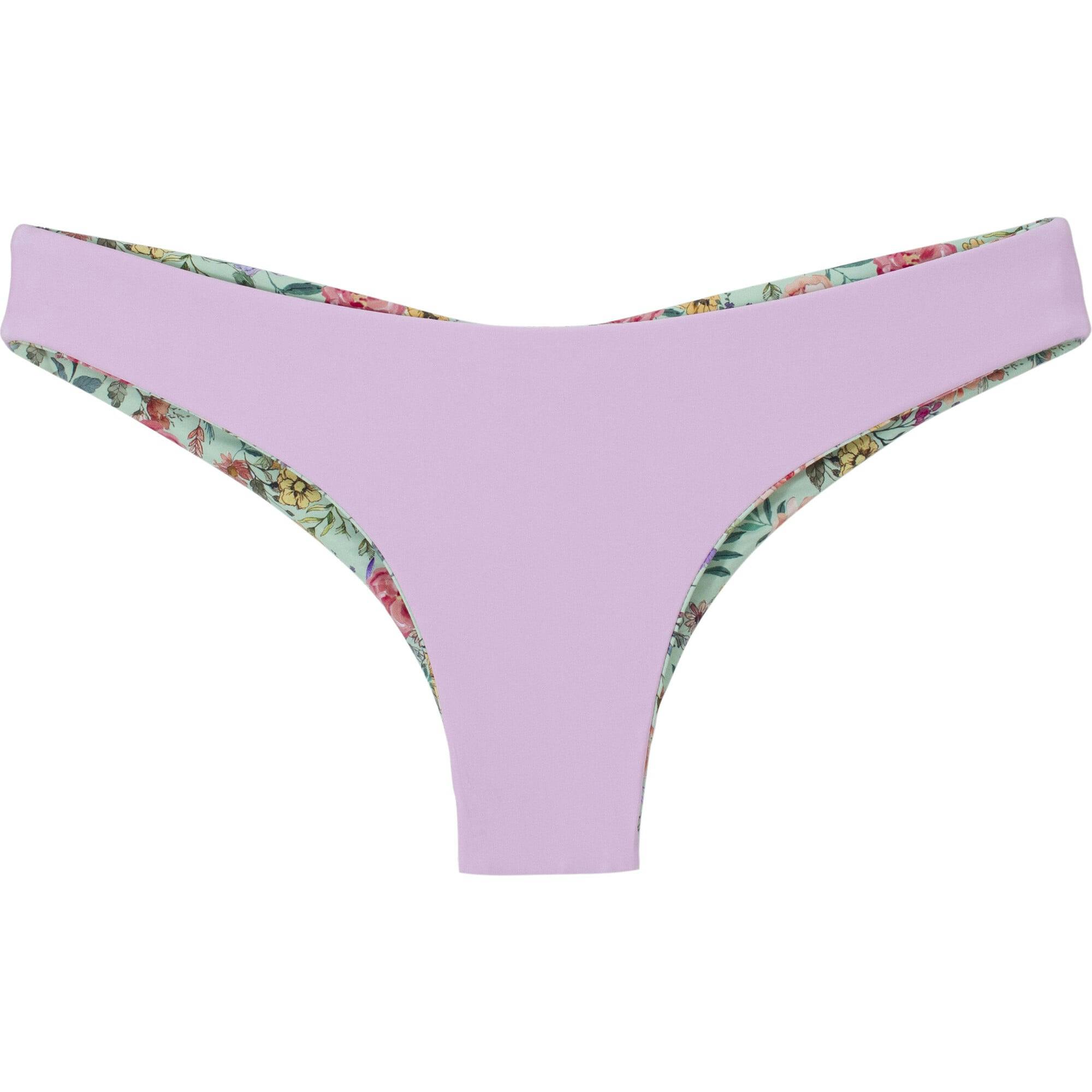 Women'S Reversible Ruched Teeny Bikini Bottom, Florals