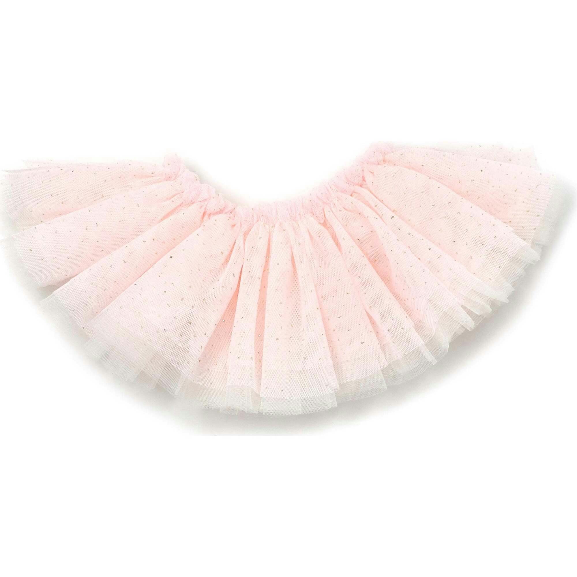 Frill Tutu Pale Pink/Gold Over Cream Tulle