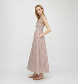 The Goldie Nap Dress - Cognac Gingham