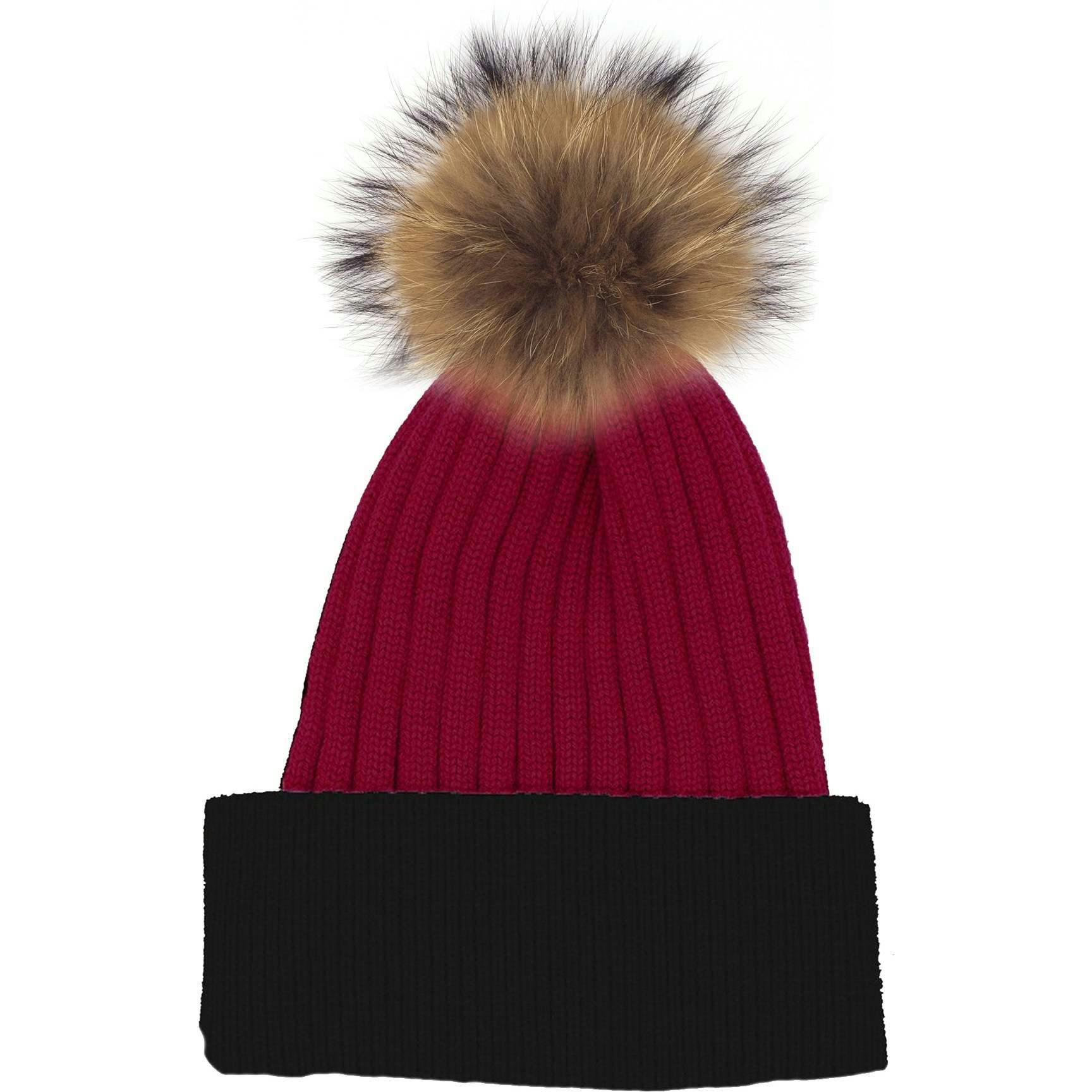 Ribbed Flat Wool Blend Hat (Snap On Pom Sold Separately)