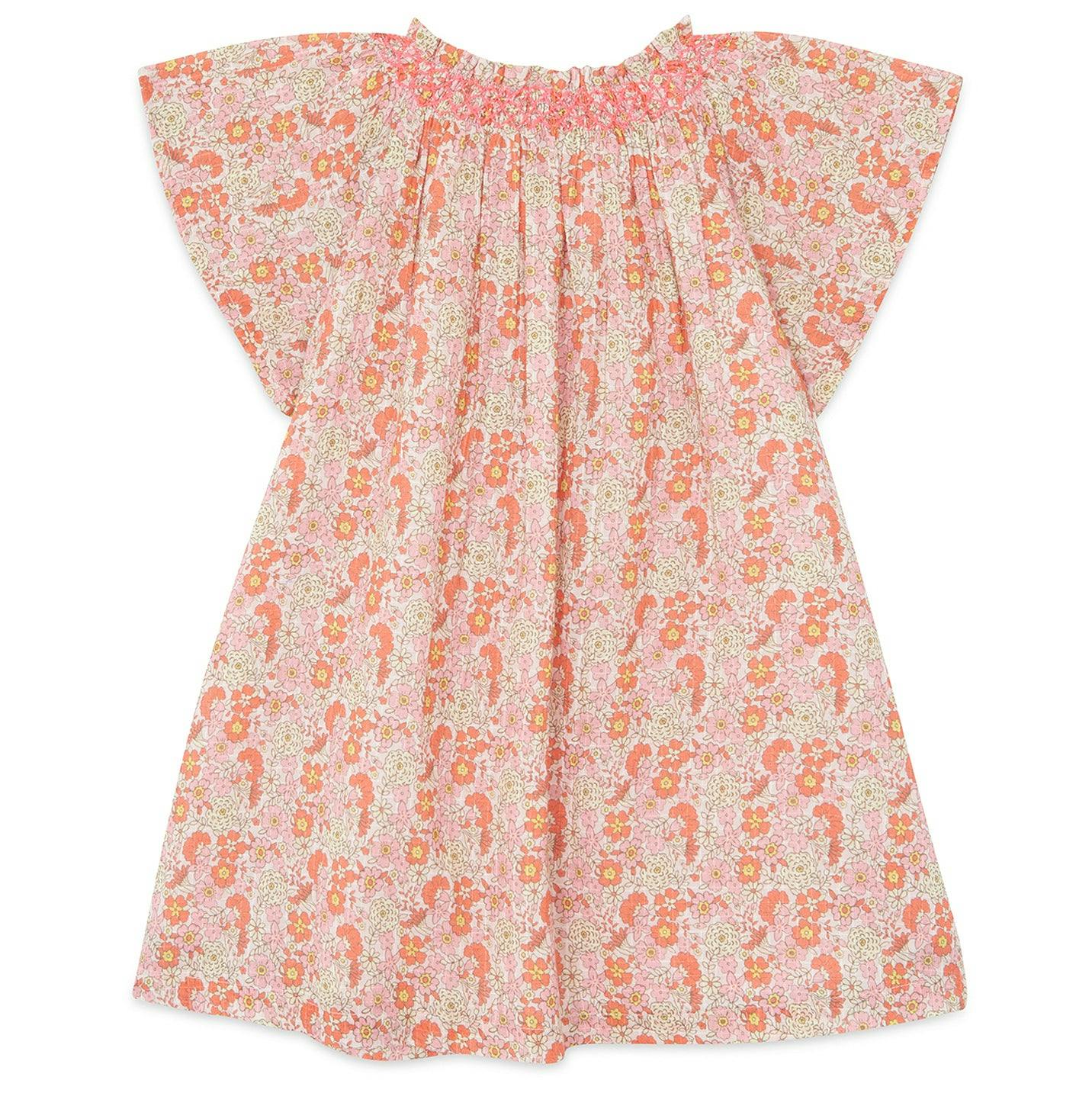 BONTON Noisette Baby Dress - Rose Fiesta