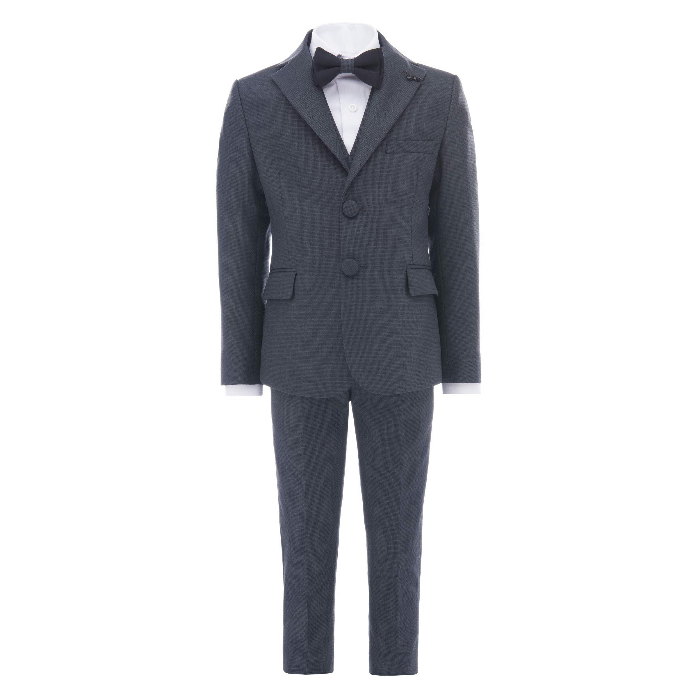 Steel Blue 5pc Peak Lapel Tuxedo