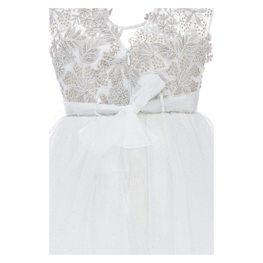 White Demi Glitter Dress